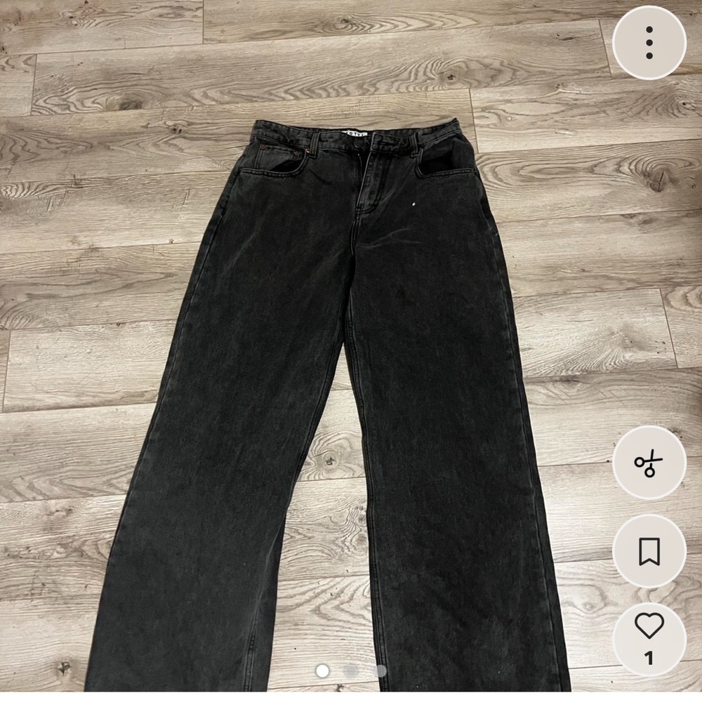Princess Polly Black Wide-Leg Pants